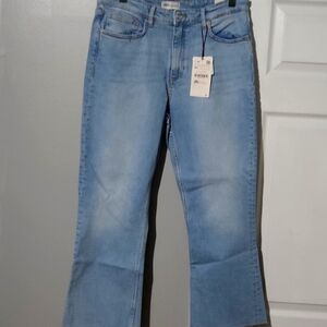 Zara Women's Raw Hem High Rise Denim Jeans Size 31